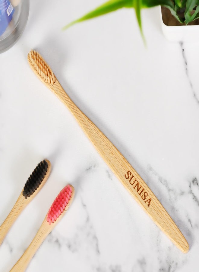 SUNISA 3 Bamboo Toothbrush with Ultra+ Whitening Toothpaste, Probiotic Formula - Image 4